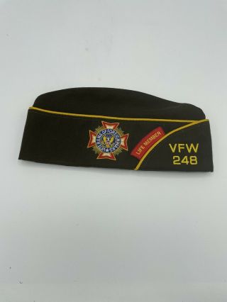 Vfw Chapter 248 Life Member Veterans Of Foreign Wars Hat/cap York With Pins