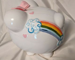 Child to Cherish Unicorn & Rainbow Collectable Girls Ceramic Piggy Bank 3