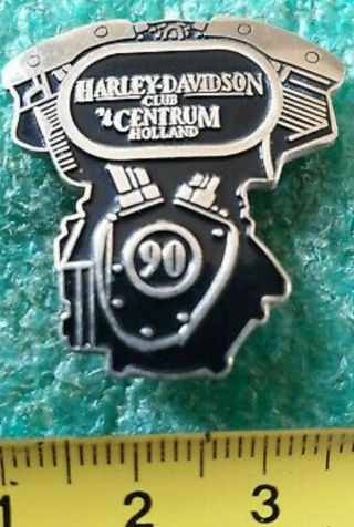 Harley Davidson Club Centrum Holland 1990 - Old Pin Badge