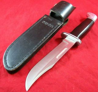 Vintage Buck 119 Usa 1987 3 - Line Fixed Blade Bowie Hunting Knife W/sheath