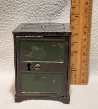 Vintage Coin Bank Cast Iron Safe