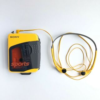 Sony Sports Walkman Wm - Fs399 Vintage Mdr - W14 Headphones No Doubt Cassette