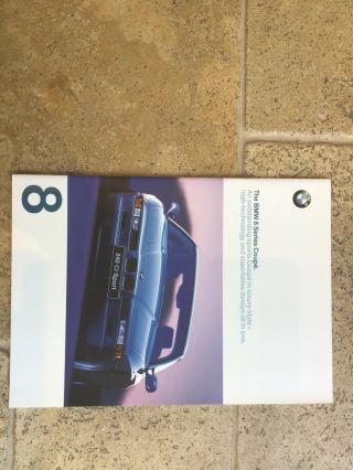 1997 Bmw 8 Series 840ci Sport Prestige Brochure