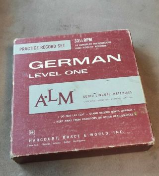 Vintage Alm German Level One 14 Record Set 33 1/3 Rpm Records Complete Set