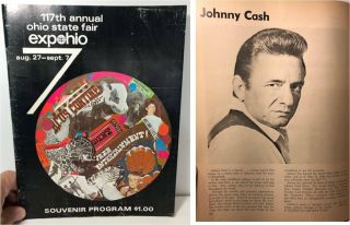 Vintage 1970 Ohio State Fair Expohio Souvenir Program Johnny Cash Bob Hope Vg