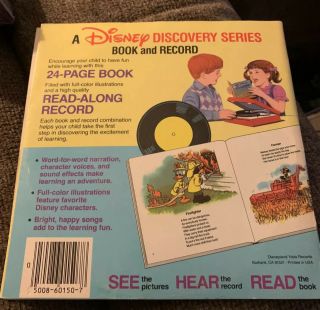 1985 Walt Disney Discovery Series People at Work 393 33 1/3 RPM & 24 Page Book 2