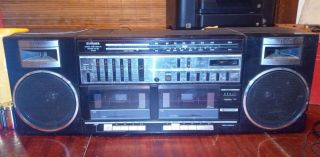 Vintage Fisher Ph - 463 Boombox Stereo/cd/ Dual Cassette/radio 1990 