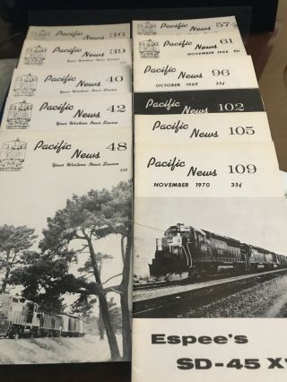 Pacific News Railroads And Trains 11 Issues From 60 