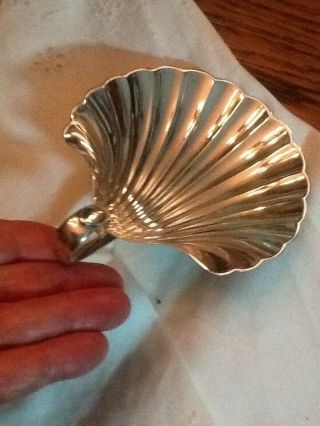 Vintage Sterling Silver Shell Shaped Footed Nut/candy Bowl/dish