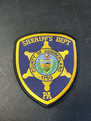 Vintage Obsolete Police Patch Cumberland County Sheriff 