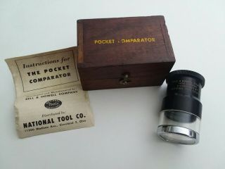 Vintage Bell & Howell Pocket Comparator,  Instruction Booklet