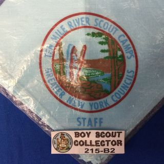 Boy Scout Tmr Ten Mile River Staff Neckerchief Gnyc Greater Ny Councils In B
