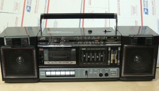 Vintage Jvc Pc - R37j Boombox Am Fm Cassette Stereo Radio