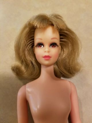 Vintage 1966 Mattel Mod Bend Leg Francie Doll 1130 SS & Shoes Barbie Cousin EX, 2
