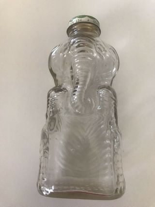 Vintage Grapette Products Glass Bottle Elephant Beverage Syrup Piggy Bank Camden