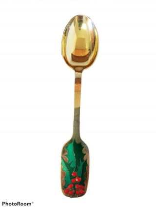 1946 Estate Michelsen - Denmark - Sterling Silver/gold Wash Christmas Spoon