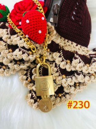 2️⃣3️⃣0️⃣•auth Vuitton Vintage Padlock And 1 Key Necklace,  Series 2•• 230