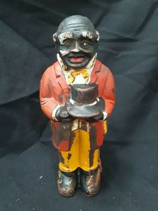 Uncle Mose Black Americana Vintage Cast Iron Coin Bank