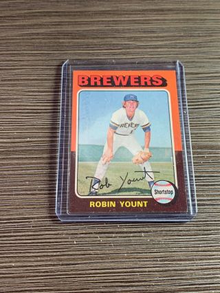 Vintage 1975 Topps Baseball Card Set Break Robin Yount Rookie Ex,  223