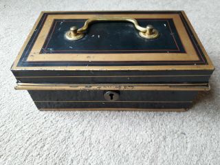 Metal Cash Box With Key And Lock