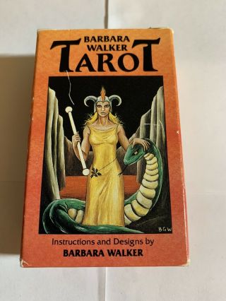 Vintage Barbara Walker Tarot Deck 1st Edition 1986 Ag Muller/us Games Oop