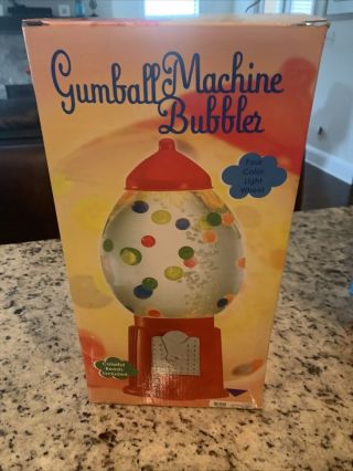 Nib Vtg.  Gumball Machine Light Lamp W Colorful Beads Decoration Party 2002