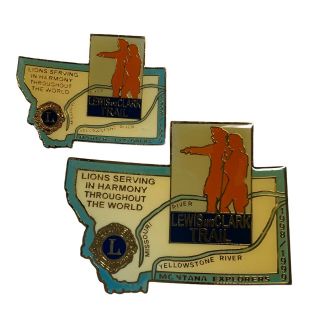 Mt1999rp Montana State Lions Club Pins.  D Ⓡ Cp China