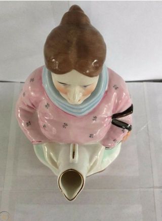 VINTAGE LIMITED ED.  GEORGE BORGFELDT CERAMIC COIN BANK WOMAN HOLDING A PITCHER. 2