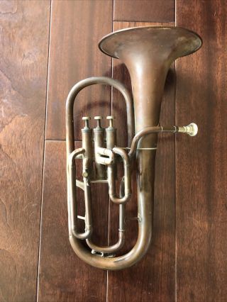 Vintage Wulschner & Son Regal Musical Instrument Brass? Alto Horn Indianapolis