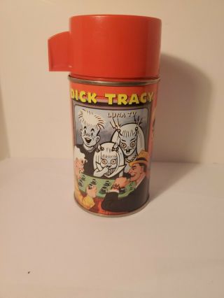 Vintage 1967 Aladdin Dick Tracy Metal Thermos