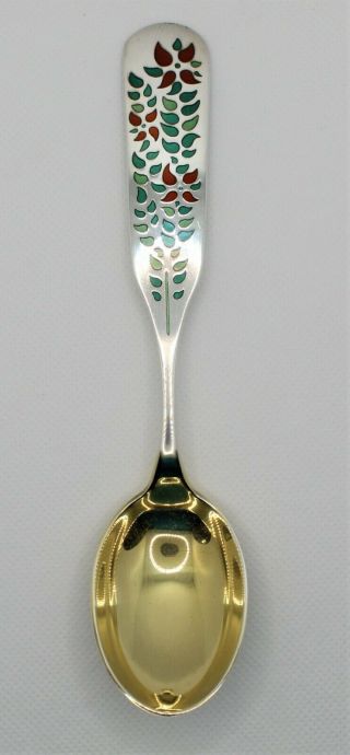 1955 Estate Michelsen - Denmark - Sterling Silver/gold Wash Christmas Spoon