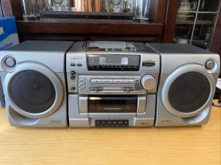 Vintage Aiwa Ca - D230u Am Fm Cd Cassette Tape - Recorder/stereo Boombox/works Great