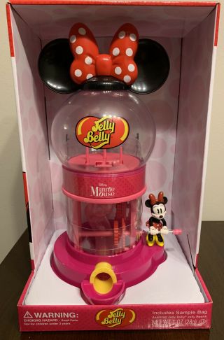 Disney Jelly Belly Minnie Mouse Candy Bean Vending Machine Collectors Item