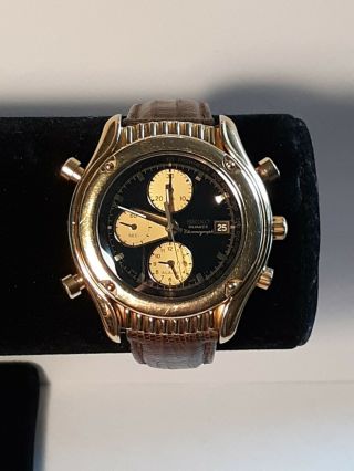 Vintage Seiko Chronograph Tachymeter Watch 7t32 6c80