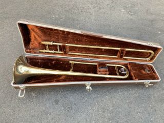 Olds Ambassador Trombone W/ Hard Shell Case - Vintage