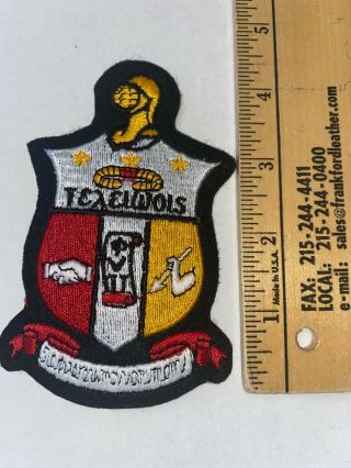 Kappa Alpha Psi 4.  75 " Embroidered Shield Crest Patch Vintage Rare