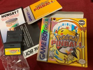 Vintage Gameboy Color - Pokemon Pinball W/ Paperwork - Nintendo