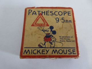 Vintage Mickey Mouse 9.  5mm Pathescope Film - In The Spider 