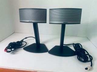 Bose Companion 5 Multimedia Computer Speakers With Stands Vintage
