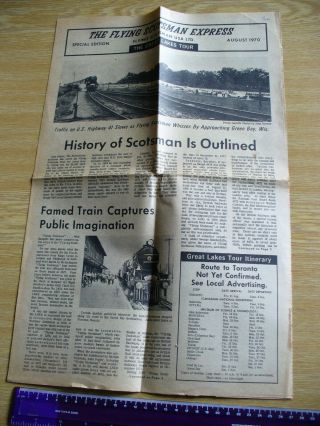 Newspaper - The Flying Scotsman Express - Usa - Great Lakes Tour - August 1970