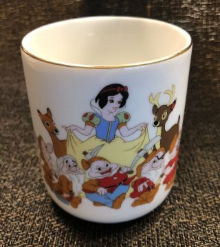 Vintage Disneyland Snow White And The Seven Dwarves Disney Mug Japan Cup