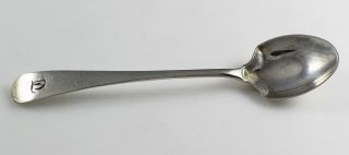 Antique Solid Sterling Silver Georgian Egg Spoon,  1807 Tf Initialed T
