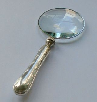 Henry Wigfull Sheff 1918 Hm Sterling Silver Handle Magnifying Glass George V