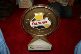 Rare Vintage 1950s Falstaff Beer 2 Sided 18 " Revolving Motion Lighted Sign
