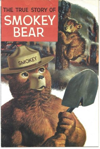 The True Story Of Smokey Bear 1964 Comic Book U.  S.  Forest Service,