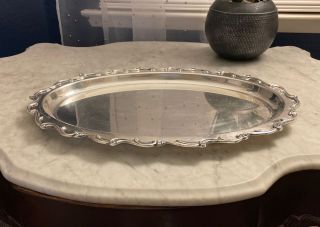 Webster Wilcox Platter Serving Tray Fine Quality Vintage Silver - Plate Ware