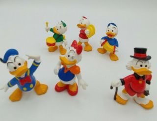 Disney Ducks Donald Duck,  Daisy,  Scrooge,  Huey Dewey,  Louie Pvc Vinyl 1986 Cute