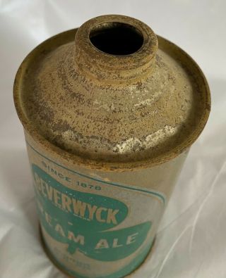 Beverwyck Cream Ale,  Cone Top Beer Can,  Cap,  IRTP,  Albany,  NY,  Since 1878 5