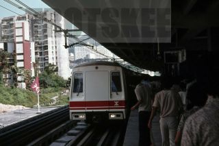 35mm Slide China Hong Kong Mtr Metro Electric Railcar 1979