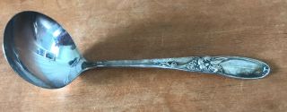 White Orchid By Community Plate Silverplate Gravy Ladle 7 "